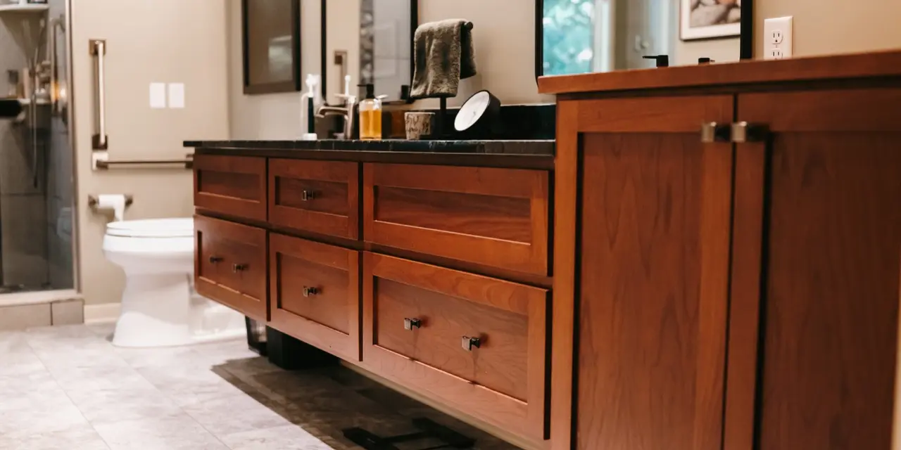 Luxury bathroom remodel by North Haven Design Build