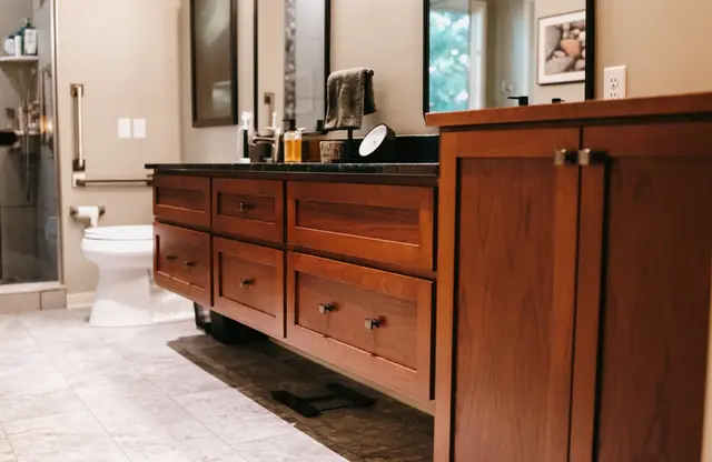 Luxury bathroom remodel by North Haven Design Build